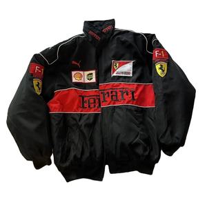 Chaquetas de Invierno Personalizadas con Logotipo Bordado, Estilo Retro de Fórmula, Chaqueta de Motociclismo de Poliéster Resistente al Viento para Adultos - Product Image 2