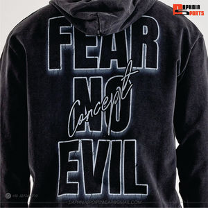 Wholesale <b>Men's</b> <b>Black</b> Hooded <b>Sweatshirt</b> With Skull And Cowboy Print Regular Fit Casual Streetwear Hoodie For Unisex - Product Image 6
