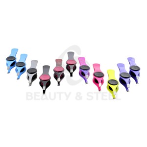 Pinzas para Vello Facial de Punta Inclinada Multicolor Vibrante con Agarres Suaves y Cómodos y Cuerpos Metálicos Duraderos - Product Image 2