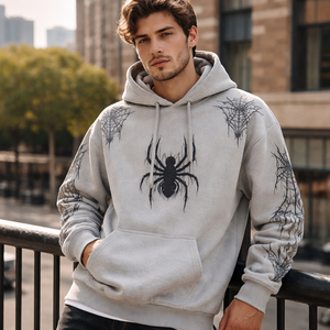 Vente en gros de sweats à capuche d'hiver personnalisés pour hommes, 100% coton velours, impression numérique, fabrication OEM, livraison directe, coupe classique - Product Image 6