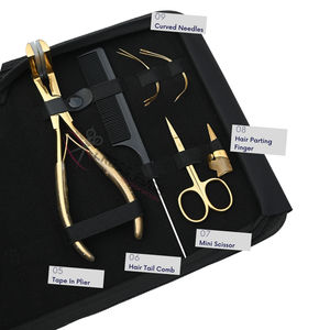 Kit de Herramientas para Extensiones de Cabello: Alicates para Microperlas, Alicates para Extensiones de Cinta, Cortador de Queratina, Peine de Cola, Tijeras de Dedo para Separar Cabello - Product Image 4