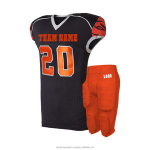 Sublimación personalizada de alta calidad, ropa de rendimiento de fútbol americano, camisetas de manga corta, conjuntos de uniformes de talla grande, transpirable UPF - Product Image 5