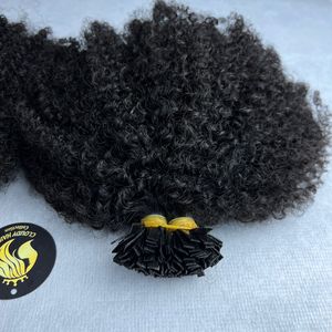 CDYHAIRVN Extensions de cheveux bouclés crépus 100% cheveux humains, cuticules alignées, extensions vierges Remy, sans nœuds, sans produits chimiques, Vietnam - Product Image 2