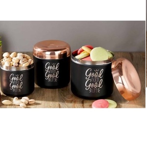 Recipiente Metálico Personalizado Ecológico para Té, Azúcar y Café, de Primera Calidad, para Almacenamiento de Frutos Secos - Product Image 3