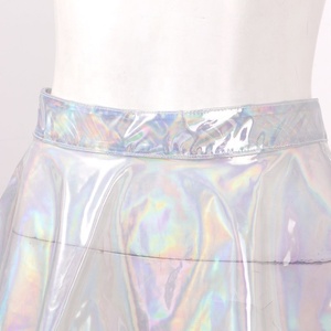 Falda acampanada transparente Sexy para mujer, <span class=keywords><strong>minifalda</strong></span> brillante para discoteca, Bar, puesta en escena, fiesta temática, fiesta Rave - Product Image 3