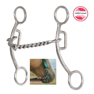 Mors jaspe à étriers pour cheval, accessoire en cuivre, en acier inoxydable, pour course hippique, produits d'équitation - Product Image 3