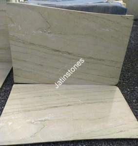 Panneau de marbre beige Katni avec veines crème claires pour mur d'accentuation, revêtement de sol de hall, revêtement mural de salle de bain, dalle décorative et carrelage - Product Image 3