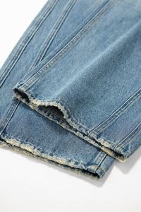 Pantalones Vaqueros de Mezclilla de Pierna Recta con Estilo Urbano de Cintura Media para Hombre, Transpirables, Impermeables, Ecológicos y Ligeros - Product Image 5