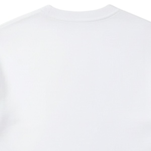 Camiseta Blanca de Manga Corta para Hombre, Logotipo Minimalista en el Pecho, Cuello Redondo de Algodón, Estilo Casual para Uso Diario, Estilo Urbano, Venta al Por Mayor, Fábrica OEM - Product Image 4