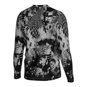 Chemise de pêche Gorsy personnalisée unisexe, imperméable, col rond, pour la pêche au bar en Australie, manches longues, UPF 50+, Aloha Bass Fish - Product Image 4