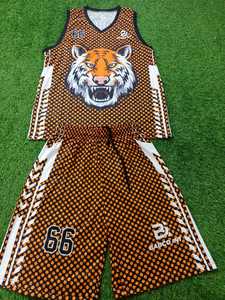 Impression de logo personnalisé, maillot de basket-ball pour hommes adultes, broderie à paillettes, respirant, séchage rapide, sans manches, 100% polyester sublimé - Product Image 2