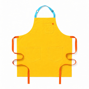 Tablier de travail unisexe en cuir véritable, réglable, à double poche, résistant à l'abrasion, pour atelier et usage professionnel - Product Image 6