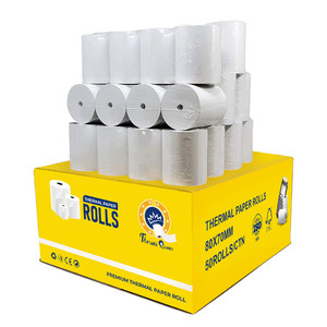 กระดาษเทอร์มอลแบบม้วน ขนาด 57 มม. x 100 มม. 110*20 มม. รุ่น 517x14 57 มม. x 100 มม. พร้อมแกน - Product Image 3