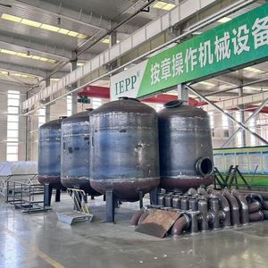 Fournisseur d'usine IEPP STP équipement de purification d'eau grise réservoir de filtre multimédia FRP à charbon actif avec pompe et moteur - Product Image 4