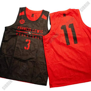 Uniformes de basket-ball personnalisés Sibrin en gros |   Maillots et shorts d'équipe avec logo, nom et numéro |   Ensemble de basket-ball réversible sublimé USA - Product Image 1