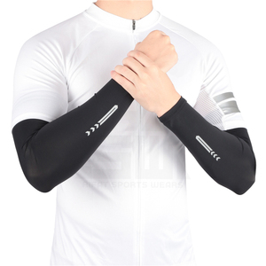 RIFAT SPORTS WEAR Manchons de cyclisme unisexes anti-UV, séchage rapide, respirants, Spandex/Polyester 80g, avec trou pour le pouce - Product Image 1