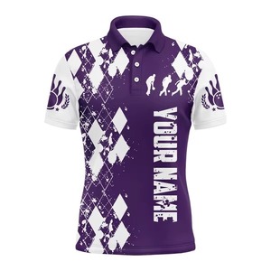 Top Sale Men's <b>Bowling</b> Short Sleeve Polo Shirt Fashion <b>Bowling</b> Printed Summer Polo Shirts Quick Dry for Man - Product Image 2