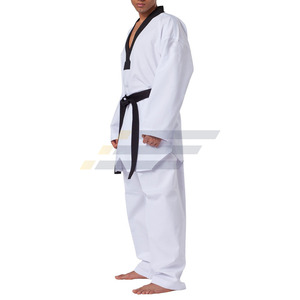 Uniformes de Artes Marciales Mixtas (MMA) y Taekwondo Unisex, 100% Algodón, Cuello en V, Diseño Personalizado y Cómodo - Product Image 2