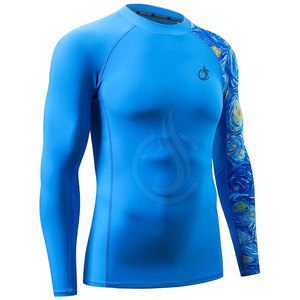 Premium Rash Guard Shirt For Men With Stretchable Fabric Ideal For <b>Gym</b> Training Surfing And Active Workout Sessions - Product Image 2