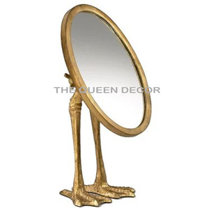Miroir de table de luxe Accent avec cadre en métal, épaisseur 4 mm, décoration haut de gamme pour la maison et les salles de bain - Product Image 2