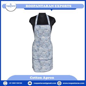 Tablier de cuisine à prix imbattable avec motif floral bleu Meadow Song, lavable en machine, usage quotidien, style classique, 1 à 4 poches - Product Image 4