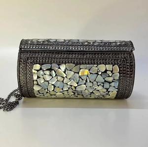 Sac à main élégant en acier, sac de soirée de luxe pour femme, accessoire de mode pour cérémonie nuptiale - Product Image 5