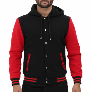 2024 New Arrival Unisex Slim Fit Hip Hop Patchwork Varsity <b>Jacket</b> High Quality Custom Stand Collar High Visibility - Product Image 4
