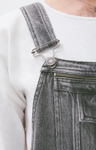 Peto de algodón holgado para hombre, estilo casual, con tirantes ajustables, suave y cómodo para uso diario - Product Image 6