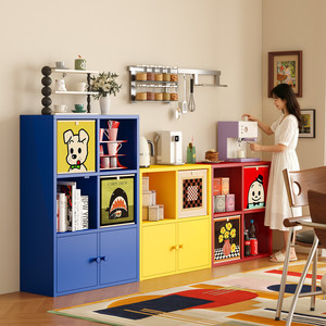 Meuble de rangement modulaire en cubes avec étagères ouvertes multi-compartiments, grande capacité, bibliothèque pour salon et chambre - Product Image 5