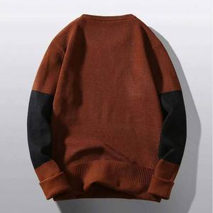 Mens Ribbed Sweater Long Sleeve Crew Neck Winter Knit Sweater Warm Stretch Breathable Anti Pilling Casual Sweater Custom Logo - Product Image 2