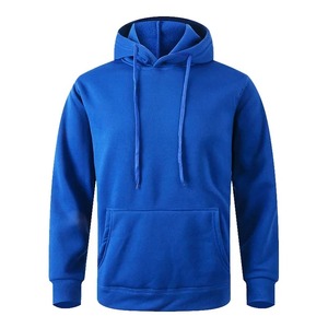 Solid Color Men Hoodies Fleece Warm Mens <b>Sweatshirt</b> Fashion Streetwear Casual Men's Loose Breathable Pullovers Brand Hoody - Product Image 2