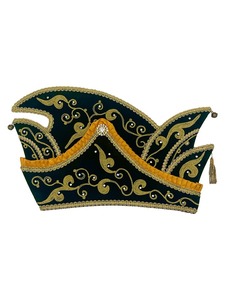 Sombrero de Carnaval Plateado Bordado al por Mayor, Sombrero de Príncipe Tradicional para Carnaval - Product Image 2
