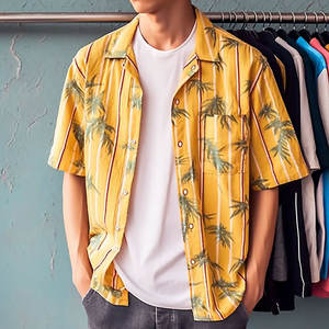 เสื้อฮาวายผู้ชาย ดีไซน์ทันสมัย น้ำหนักเบา ขายดี ไม่ยับ สวมใส่สบาย ระบายอากาศได้ดี คุณภาพพรีเมียม - Product Image 4