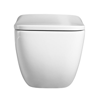 Offre Spéciale – Ensemble WC Suspendu Moderne pour Salle de Bain, Cuvette de Toilette en Céramique Blanche, Sanitaire Tornado