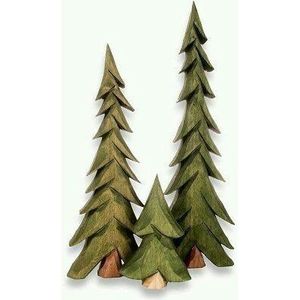 Arbre de Noël moderne et festif en bois et MDF pour un design contemporain - Product Image 1