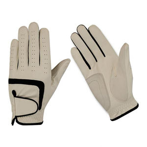 Custom High Quality Cabretta Sheepskin Leather Golf Gloves Breathable Durable Hand Grips Custom Logo Anti-UV Non-Slip Adjustable - Product Image 4