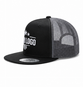 Gorra Trucker de Malla Premium con Visera Plana, Cierre Ajustable, Logotipo Personalizado, 6 Paneles, Estilo Retro Vintage, Streetwear, Hip Hop - Product Image 1