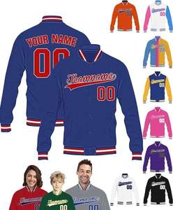 Hot Sale New Design OEM Winter Bomber Varsity Jacket Cow Skin Leather Waterproof Windproof Eco-Friendly Custom Logo Men's - Product Image 4