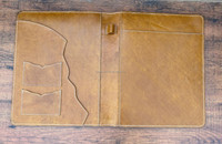 Tan daim cuir botte point planificateur Western cuir classeur Journal couvre haute qualité juridique Pad cahier enveloppe portefeuille