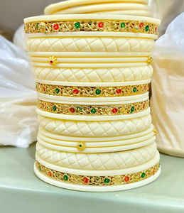 Bracelet en résine du Rajasthan Bijoux traditionnels Bracelet ethnique Artisanat indien Accessoire fait main Couleurs vives Complexe - Product Image 6