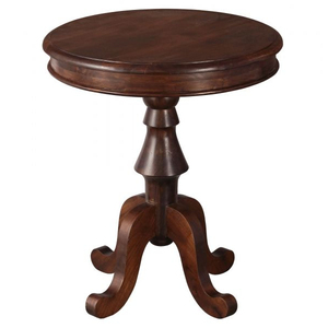 Round Wooden <b>Coffee</b> <b>Table</b> With Tapered <b>Legs</b> Modern Minimalist Design <b>For</b> Living Room Furniture Decorative Side <b>Table</b> - Product Image 6