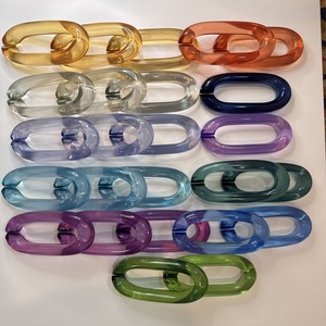 Eslabones de Cadena de Resina Geométricos y Atrevidos para Decoración de Boutiques, Cadena de Resina Hecha a Mano para Detalles de Ropa Personalizada - Product Image 2