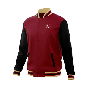 Veste universitaire personnalisée avec broderie, logo en chenille, veste de sport, uniforme d'équipe, fabricant OEM en gros - Product Image 1