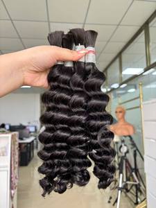 AR-RAFI IMPEX ARI Extensiones de Cabello Humano Remy Indio Liso de Alta Calidad de 26 Pulgadas, Doble Trama a Máquina, Pelucas Afro Onduladas con Encaje - Product Image 5