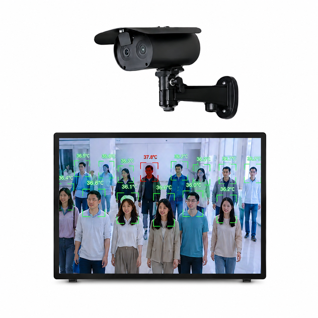 AI Thermal Imaging Temperature Screening Camera Face Recognition Access Control System for Hospital School Factory