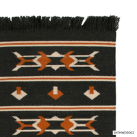 Handmade Modern Home Fish Runner Rug-Eco-Friendly Wool & Cotton Medium Pile Rectangle