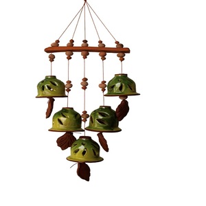 Campana de Viento Moderna de Terracota de Alta Calidad, Fácil de Instalar, para Uso en Exteriores, Decoración de Jardín, Hecha a Mano en India - Product Image 2