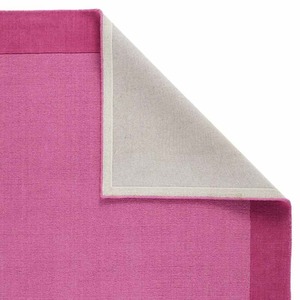 Luxury New Zealand Wool Hand Tufted Area Rug Minimalist Purple Two Tone Border Carpet for Living Room Bedroom Custom Size Rug - Product Image 2