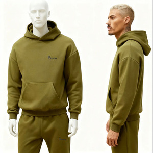 Unisex Blank Hoodie & <b>Sweatpants</b> <b>Set</b> | 100% Cotton Custom Logo Tracksuit Wholesale Quick-Drying Breathable Lightweight Casual - Product Image 6