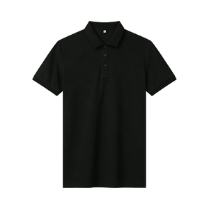 Premium Quality Custom Men Knitted for Shirt 220g Silk/Cotton <b>Blend</b> Soft Breathable Front Embroidered Blank Slim Fit - Product Image 2